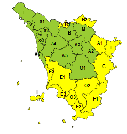 Immagine Maltempo, codice giallo per tutta la domenica nella Toscana meridionale